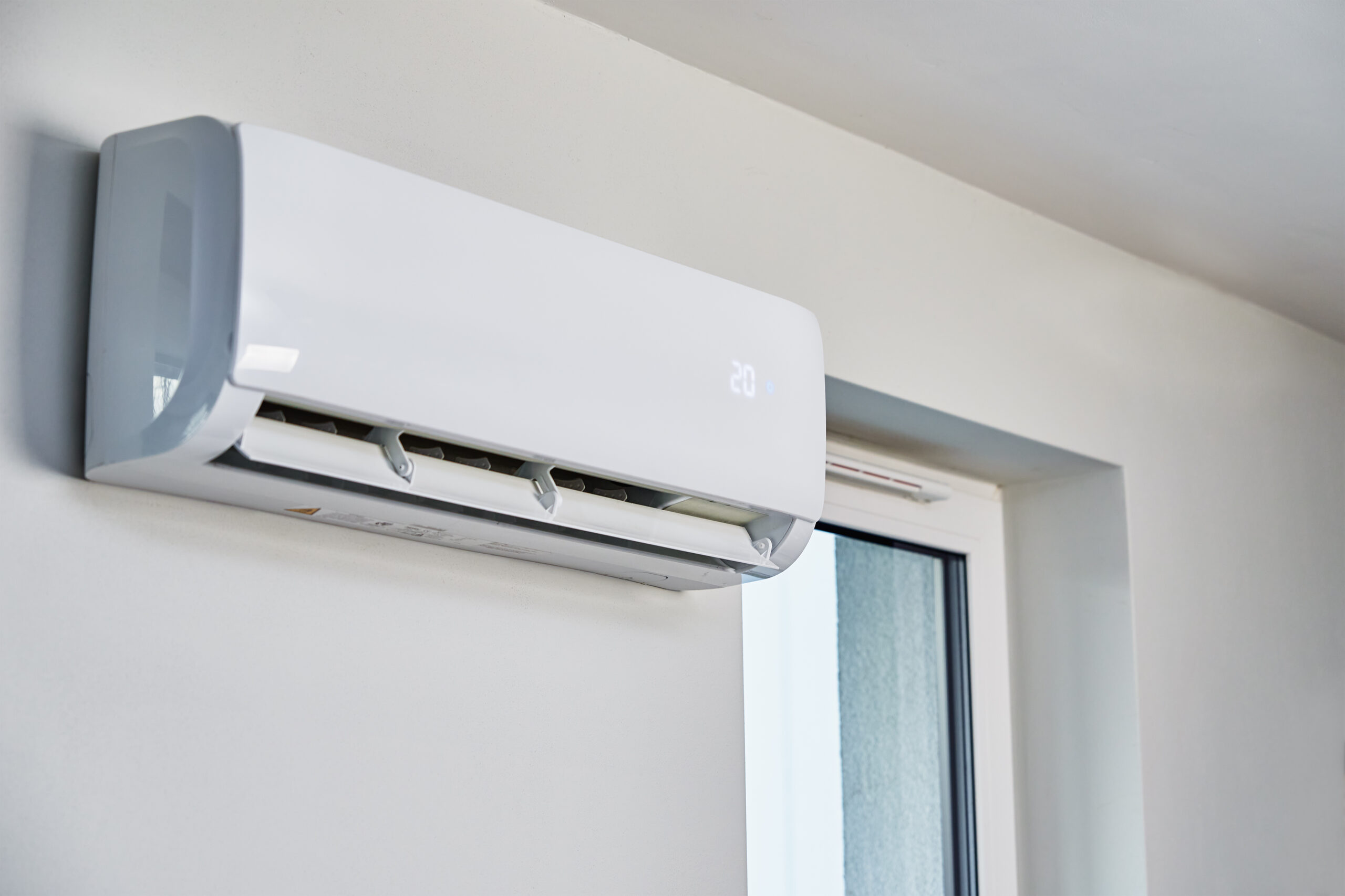 aire acondicionado en la pared
